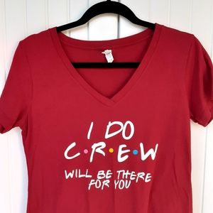 Wedding Bridal Crew I Do Crew Graphic Short Sleeve Tee, Size L